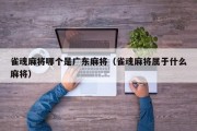 雀魂麻将哪个是广东麻将（雀魂麻将属于什么麻将）