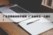 广东花牌麻将教学视频（广东麻将花一九图片）