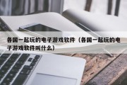 各国一起玩的电子游戏软件（各国一起玩的电子游戏软件叫什么）