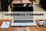 广东麻将倍数表图片大全（广东麻将翻倍规则）
