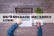 麻将广东海豚队怎么打的（麻将广东海豚队怎么打的啊）