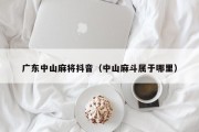 广东中山麻将抖音（中山麻斗属于哪里）