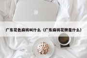 广东花色麻将叫什么（广东麻将花牌是什么）
