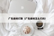 广东麻将打飘（广东麻将怎么打的）