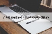 广东深圳麻将游戏（深圳麻将胡牌牌型图解）