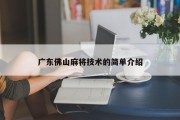 广东佛山麻将技术的简单介绍