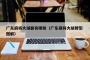广东麻将大湖都有哪些（广东麻将大胡牌型 图解）