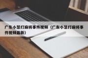 广东小慧打麻将事件视频（广东小慧打麻将事件视频最新）